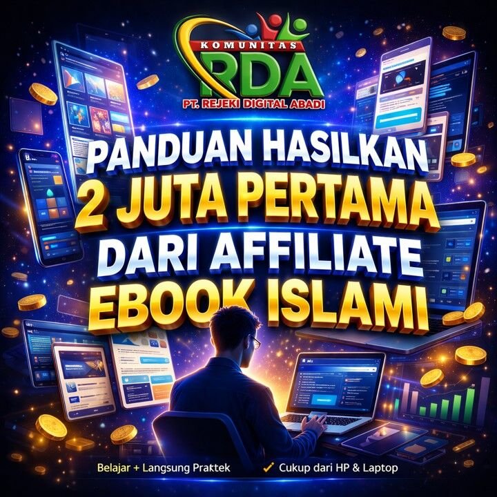 PANDUAN HASILKAN 2 JUTA PERTAMA & CIPTAKAN 1000 MITRA DI AFFILIATE EBOOK ISLAMI